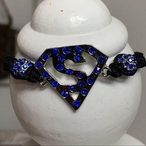 🧨Superman Blue Crystal Rope Bracelet